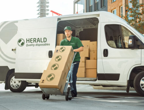 Herald Quality Disposables can deliver to the whole of the UK and Ireland