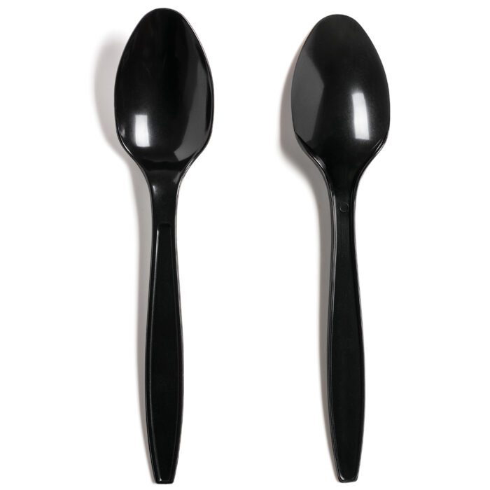 Herald Black Premium Reusable Dessert Spoon