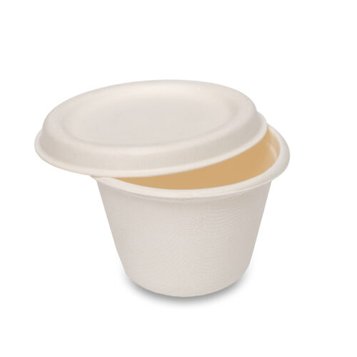 Herald Bagasse Portion Pot + Lid 4oz