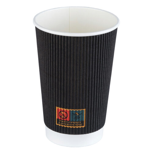 Herald Triple Wall Hot Drink Cup 16oz Black