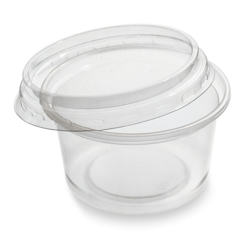 Herald Portion Pot+Lid Round PP+RPET 4oz - 10864